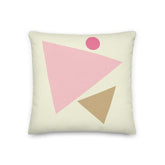 Beige Pink Geometric Style Premium Decorative Throw Pillow Cushion, Throw Pillows, $ 64.50, A Moment Of Now™
